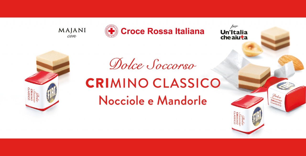 Arriva il CRImino che fa bene al cuore Croce Rossa Italiana e Majani insieme per un Dolce Soccorso